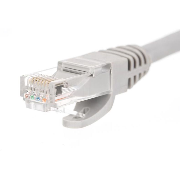  NetRack patchcord RJ45, kat. 6 UTP, 0.25m szary - BZPAT0256