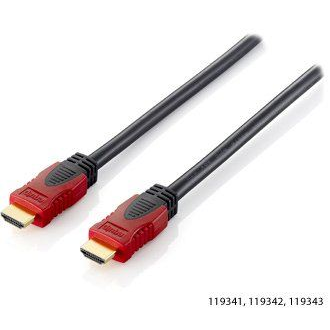 Equip 119342 cabo HDMI 2 m HDMI Type A (Standard) Preto, Vermelho