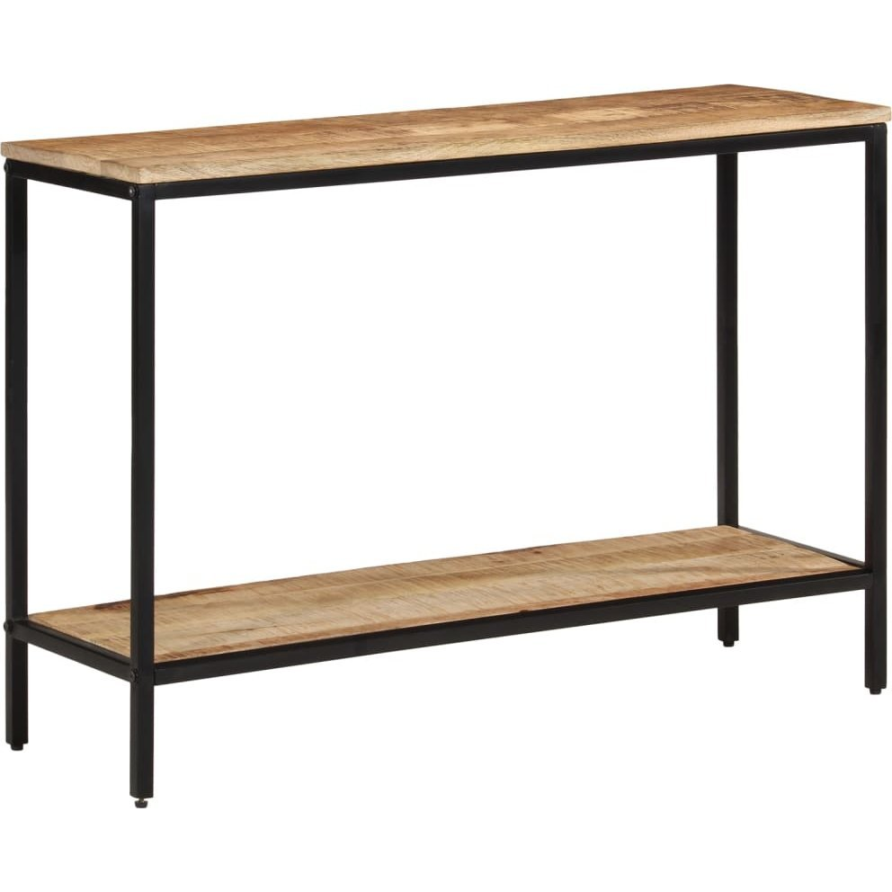 tömör nyers mangófa tálalóasztal 100 x 35 x 70 cm (374071)