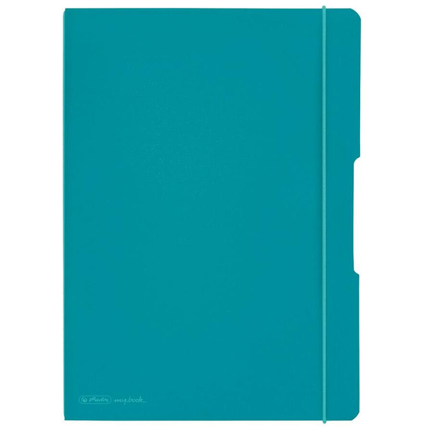 Herlitz Notizheft my.book flex A4 PP 2x 40Bl. kar/lin türkis