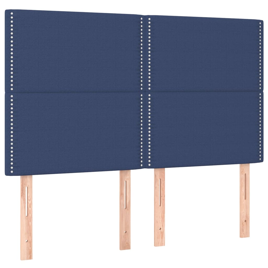 4 db kék szövet fejtámla 72 x 5 x 78/88 cm (3116196)