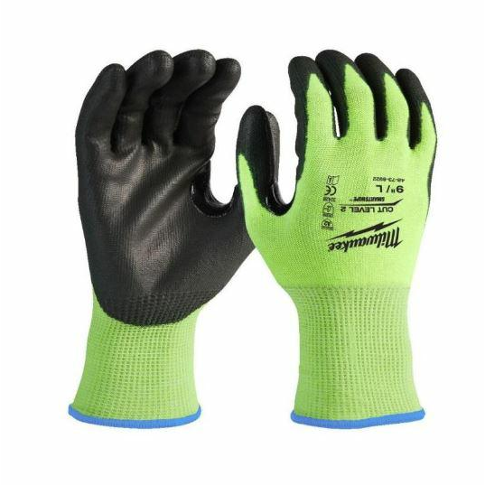 Milwaukee 4932479922 Hi-Vis 2/B Vágási Szintű M/8-as Vágásbiztos Kesztyű