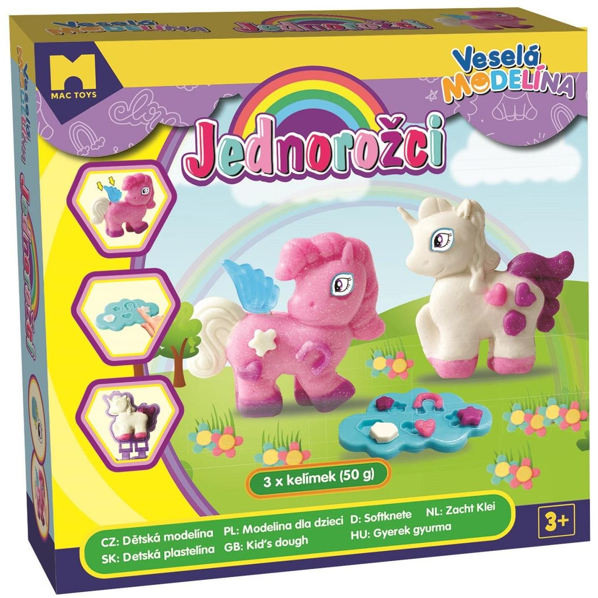 Mac Toys vidám gyurmakészlet - egyszarvú (8590439117629)