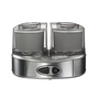 Уред за сладолед Cuisinart, 50W, 2 купи, 2 л, Неръждаема стомана/Стъкло