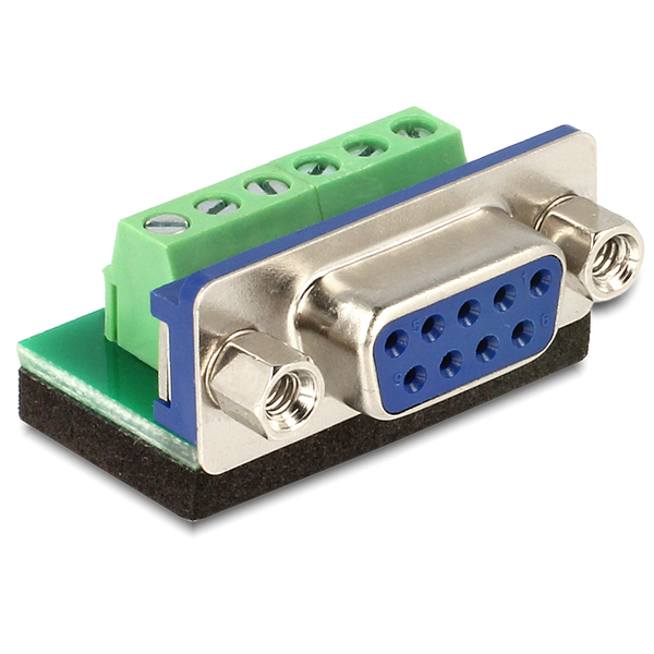 Adaptér svorkovnice na D-Sub 9-pin samica Delock 65498