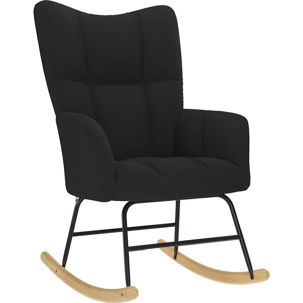 fekete szövet hintaszék (4016791)