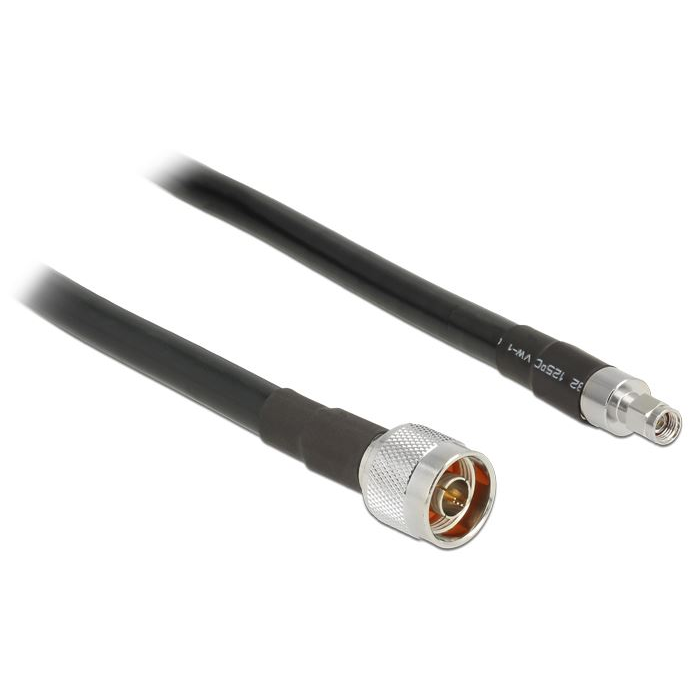 Delock N-dugó > RP-SMA-dugó CFD400 LLC400 antenna kábel 3m (13021) (DE13021)