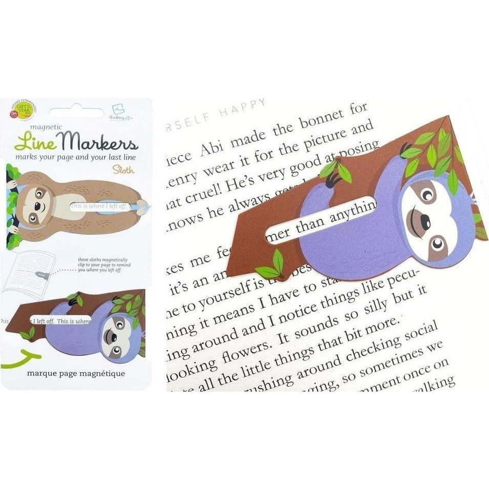 Sorjelölő Mágneses Könyvjelző 2 Darabos Lajhár (498129)