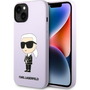 Karl Lagerfeld Liquid Ikonik NFT szilikon hátlap tok Apple iPhone 14 Plus, lila