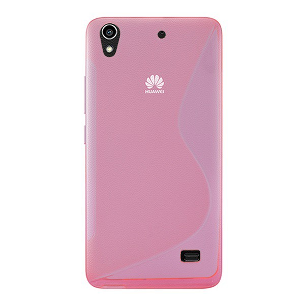 Szilikon telefonvédő (S-line) RÓZSASZÍN [Huawei Ascend G620s] (5996457502219)