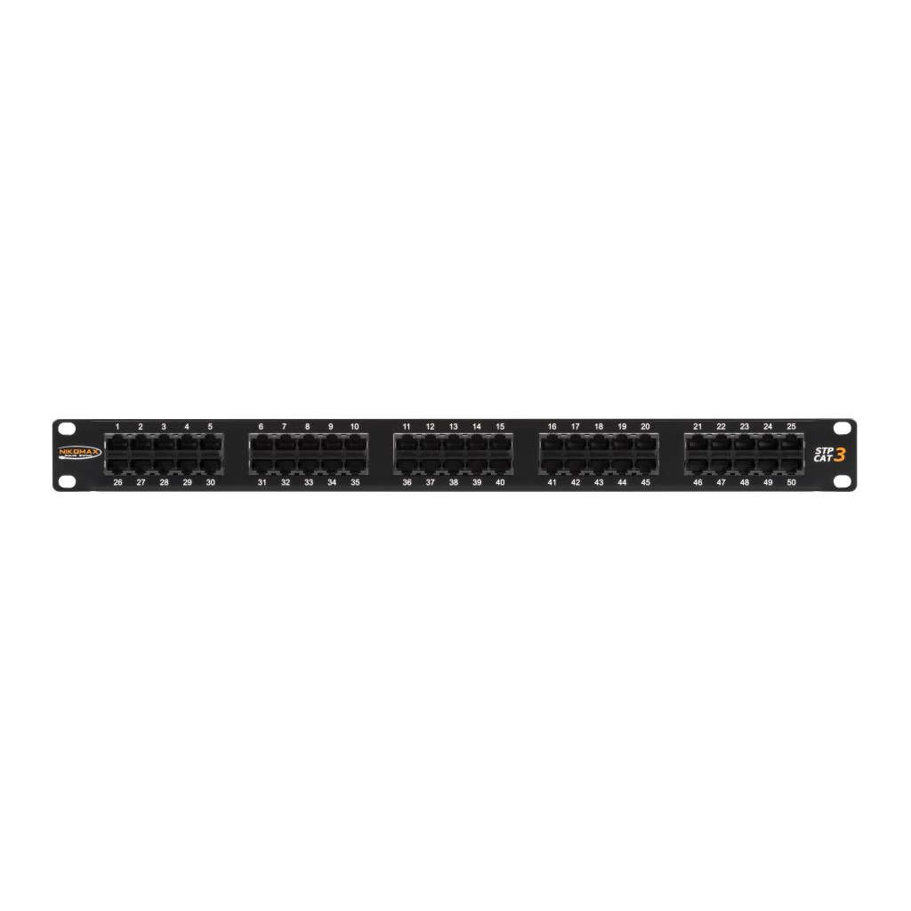 Nikomax patch panel 50 port 1U 19