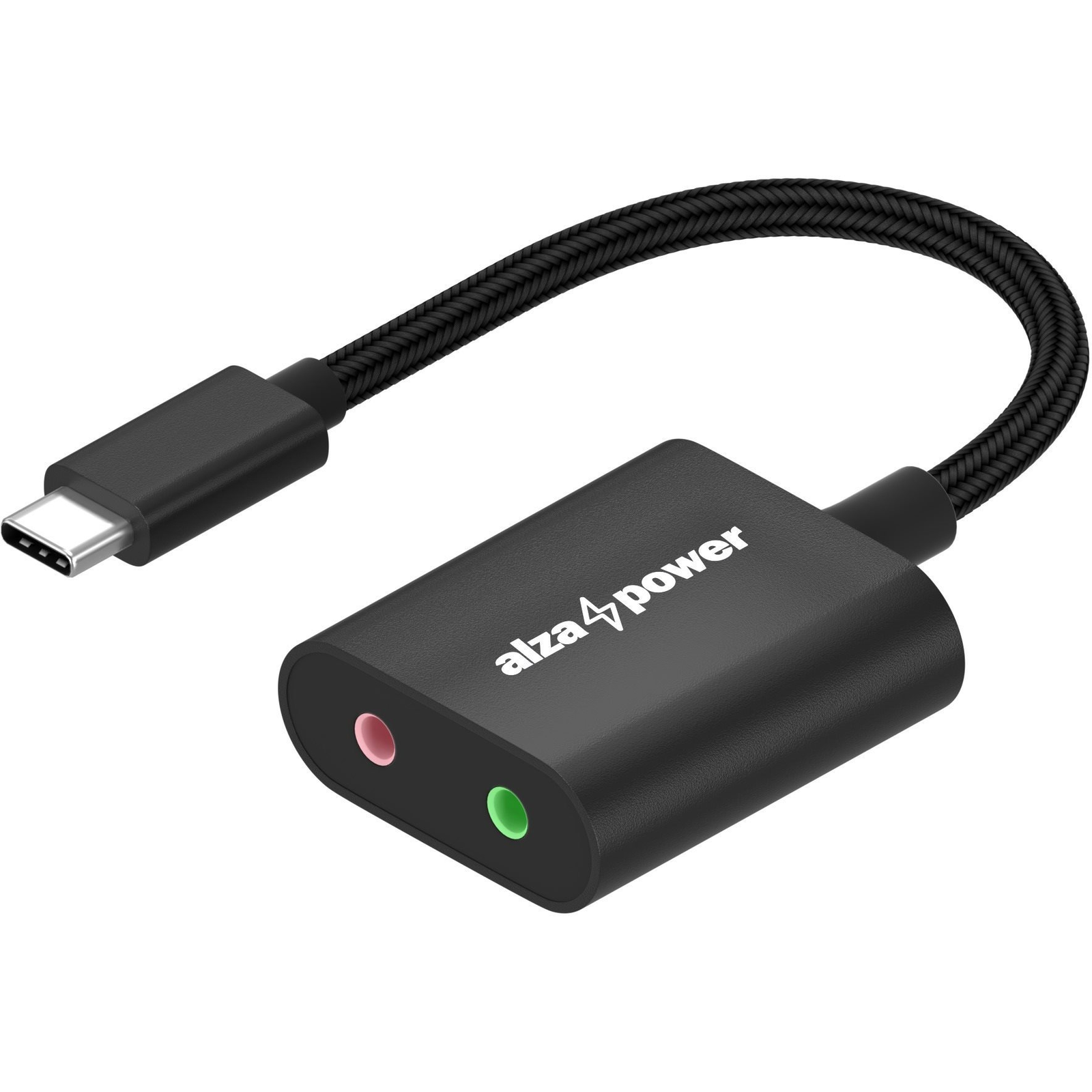 AlzaPower External Sound Card X250 matt fekete (APW-SDCE250A)