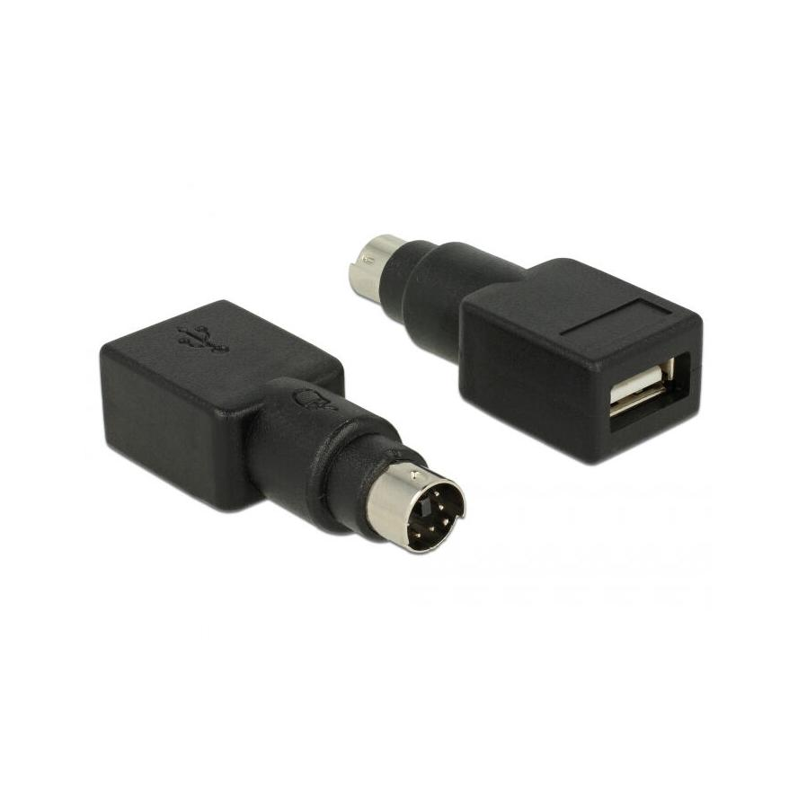 Delock Adapter PS/2 apa > USB A-típusú anya (65898)