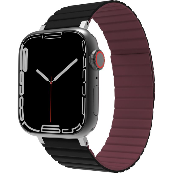 JCPal FlexForm Mágneses Apple Watch Szíj 38/40/41mm Fekete/Piros
