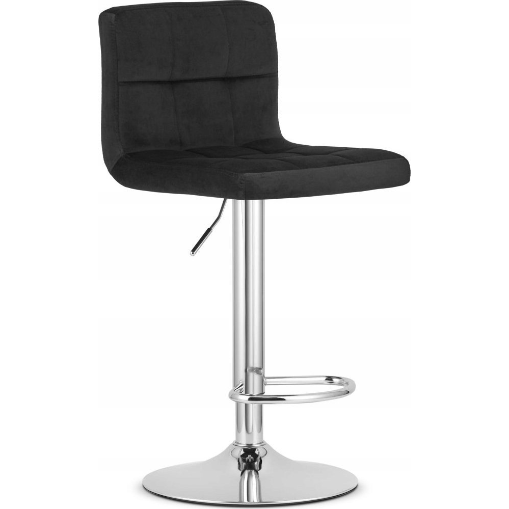 Hocker PROT - Fekete Bársony / Króm Alap (model_3772_1-PROT-BERX73)