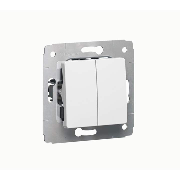 Legrand 773608 Cariva Beltéri kettős fali villanykapcsoló (773608)