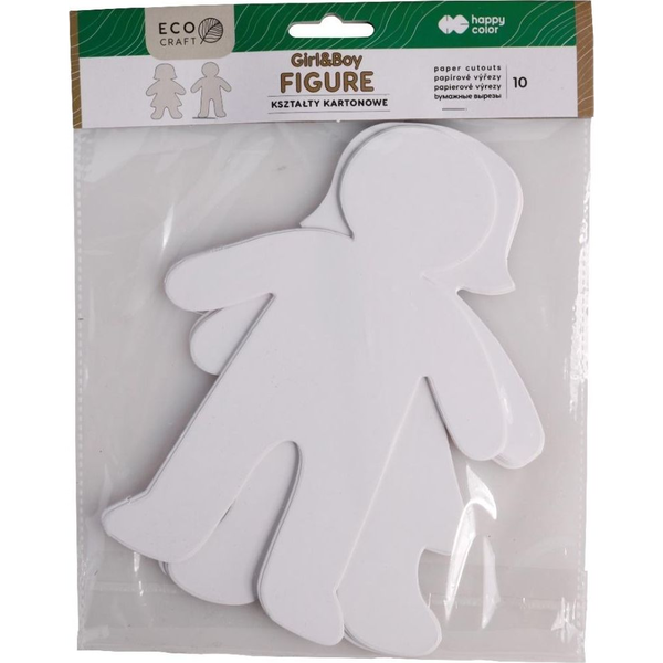  Happy Color Zestaw kształtów kartonowych Figure 10szt