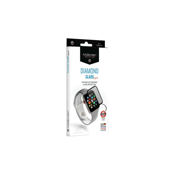 MS Diamond Glass Edge 3D 2.5D üvegfólia Apple Watch Ultra/Ultra 2 49mm készülékhez ezüst