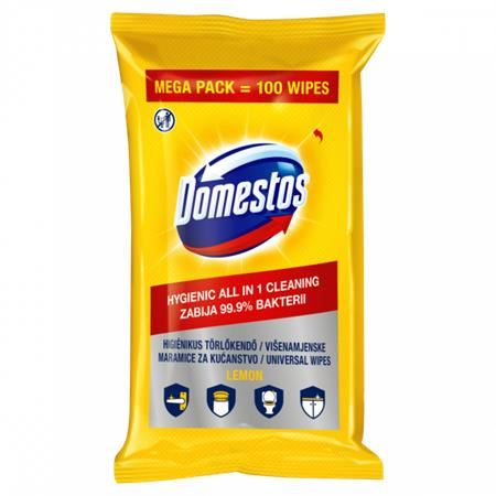 Domestos nedves törlőkendő 100db citrom (68715862) (do68715862)