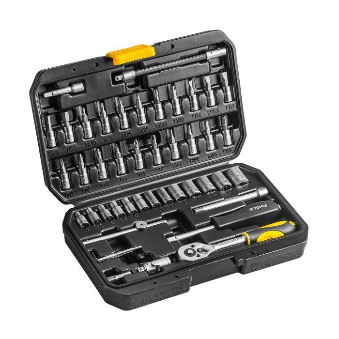 Topex Dugókulcskészlet 1/4" 46db (38D640) (Topex 38D640)