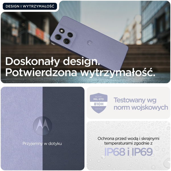 Motorola moto g86 5G 16,9 см (6.67") Двойна SIM карта Android 15 UBS тип C 8 GB 256 GB 5200 mAh Лилав