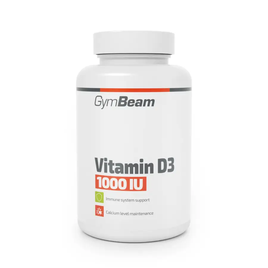 Výživový doplnok GymBeam Vitamín D3 1000 IU vitamín D3 kapsule 60 ks. (HMLY-30342-1-60caps)