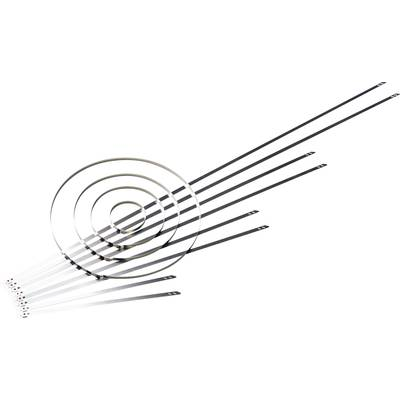 Kábelkötöző 207 mm Ezüst Hőstabilizált HellermannTyton 111-01549 MST200S 1 db (111-01549)
