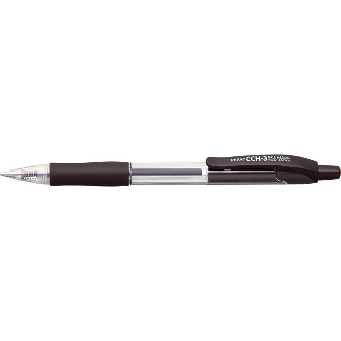 Penac CCH-3 Nyomógombos Golyóstoll - 0.7 mm / Fekete (7010441002)
