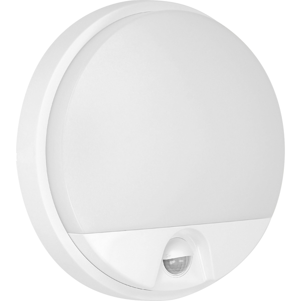 Kinkiet Orno AGAT LED 10W, oprawa ogrodowa z czujnikiem ruchu 140°, 800lm, IP54, 4000K, biała