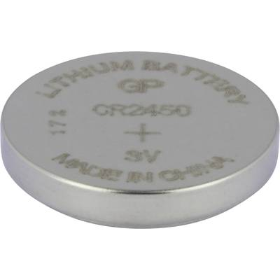 GP Batteries CR2450 Gombelem CR 2450 Lítium 600 mAh 3 V 1 db (0602450C1)