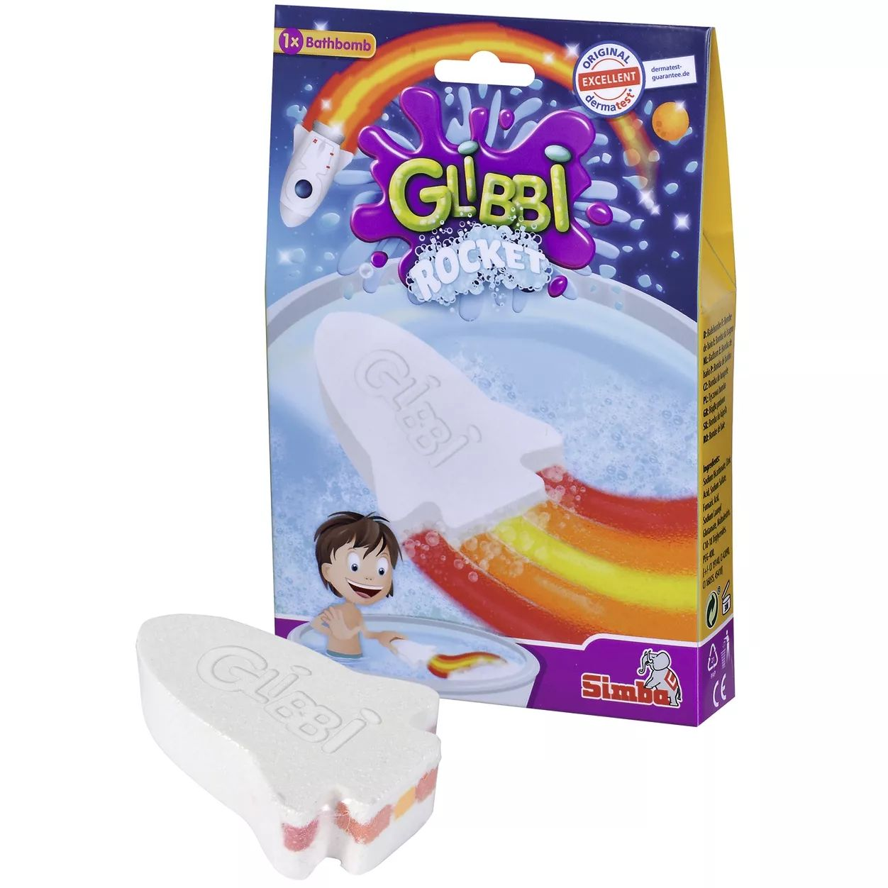 Simba Glibbi Rakéta alakú fürdőbomba bőrbarát anyagokból (105953541)