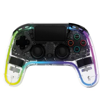 Snakebyte PS4 GamePad RGB 4 vezeték nélküli kontroller átlátszó (SB922565) (SB922565)