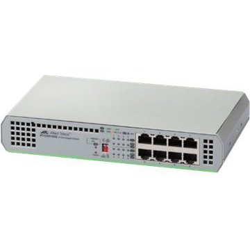Allied Telesis AT-GS910/8-50 Beállítást nem igénylő (unmanaged) Gigabit Ethernet (10/100/1000) Szürke (AT-GS910/8-50)