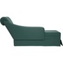 Fotel társalgó párnázással jobb kartámasszal Sötétzöld bársony