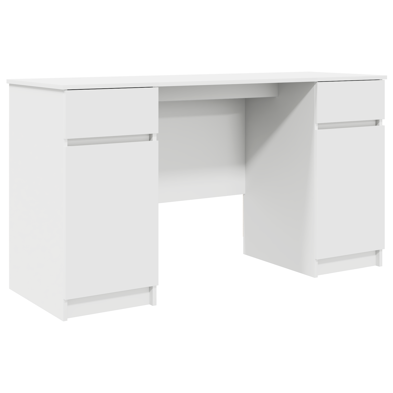 Asztal Fehér 140x49x76 cm Szerelt fa (3328507)