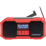 Albrecht DR 112 Kültéri rádió DAB+, URH Vészhelyzeti rádió, USB, Bluetooth® Akkutöltő funkció, Kézi kurbli, Napelem, Fröccsenő víz ellen védett,