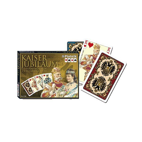 Piatnik Luxus römi kártya Kaiser Jubiläum minta 2x55 lap (213847) (213847)