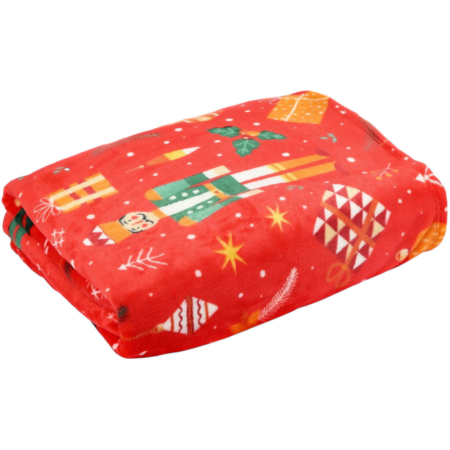 Ruhhy 26607 Takaró karácsonyi motívummal 150 × 200 cm, piros (5900779960091)