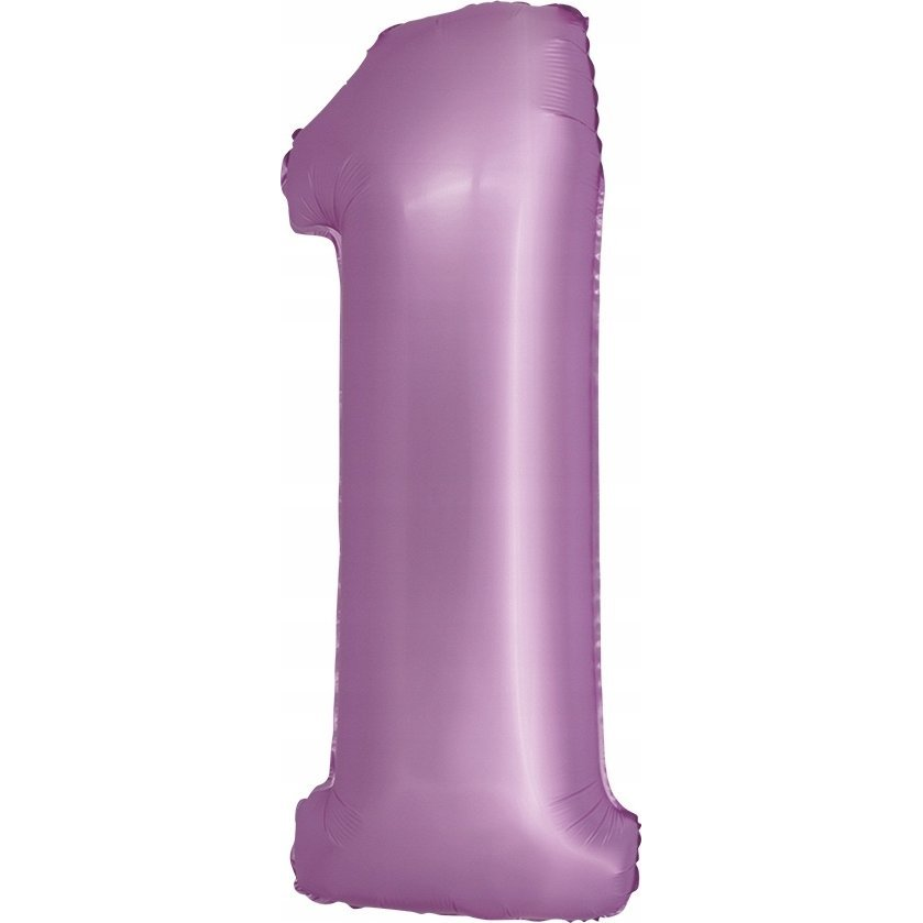 Matt Szám Fólia Lufi - 1-es, 76 cm, Levendula (CH-SLW1)