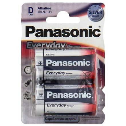 Alkáli elem Panasonic D (R20) 2 db