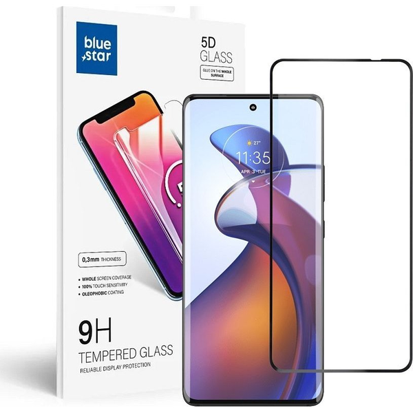 Blue Star Edzett Üveg  - Motorola Edge 30 Fusion - Fekete