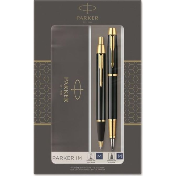 PARKER Füller & Kugelschreiber DuoSet Black G.T IM M Geschenkbox