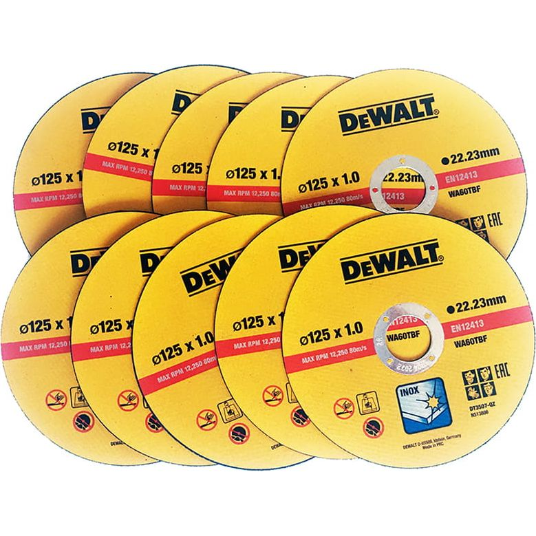 Rozsdamentes Acél Vágókorong 125x1 mm Inox Ón 10 db (DT3507-QZ)