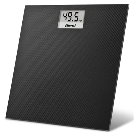 GIRMI BP27 digitális személymérleg 150 kg LCD 3D karbon üveg