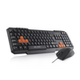 Комплект клавиатура Logic LKM-201 ENG + мишка - Черен (292897)