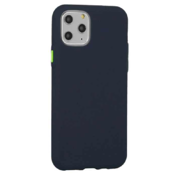 Fusion Solid Apple iPhone 12 Pro Max Szilikon Tok - Sötétkék (FSN-SC-BC-IPH12PM-BL)