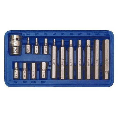 VOREL bitkészlet 15 db CrV imbusz (TO-66720)