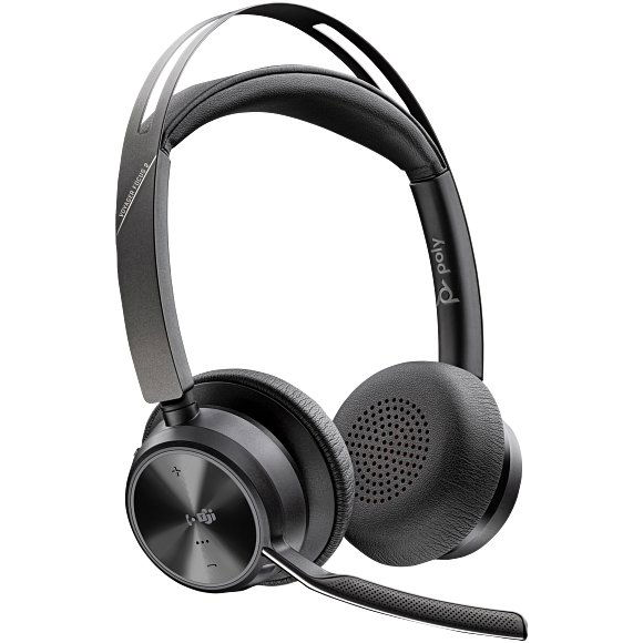 HP Poly Voyager Focus 2 MS Teams Certified USB-C + Charging Stand (9T9J6AA#AC3)