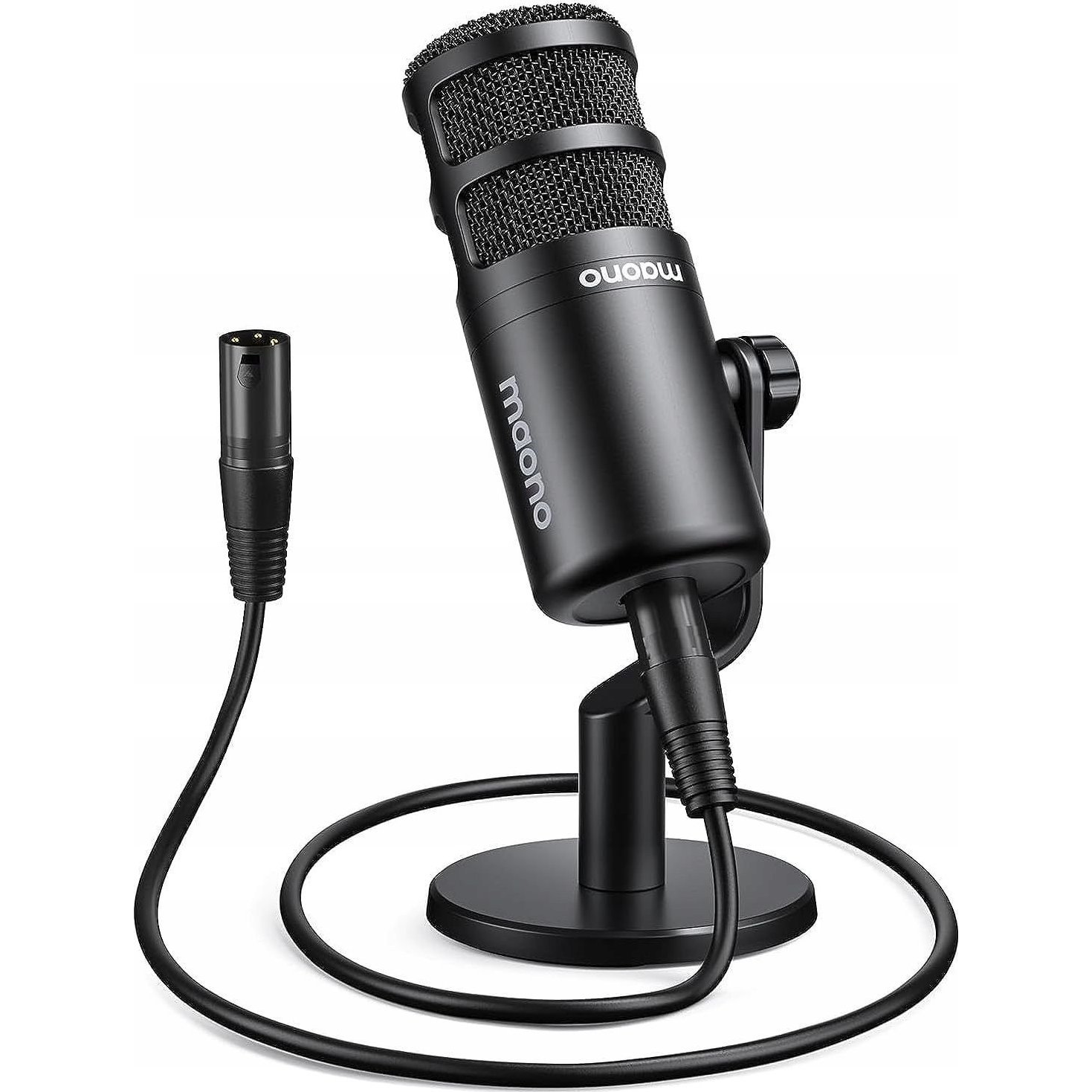 Maono PD100 XLR Asztali Dinamikus Kardioid Mikrofon - Fekete (SB8388)