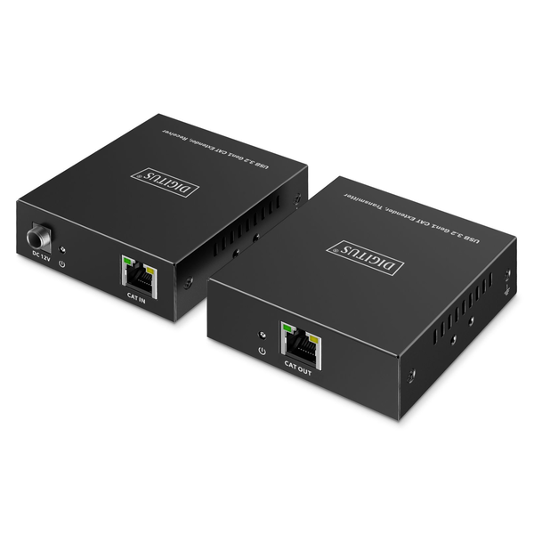 Prodlužovač (extender) po kroucené dvojlince kat. 6A USB 3.1 Gen1 až do 100